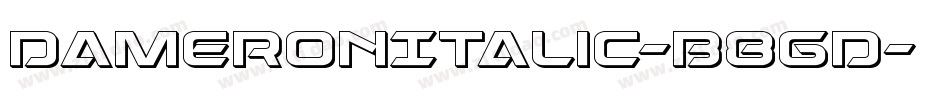 DameronItalic-B8gd字体转换