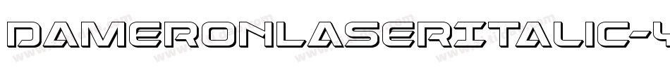DameronLaserItalic-YZdO字体转换