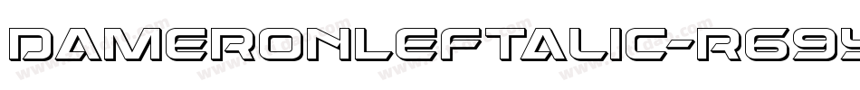 DameronLeftalic-r69y字体转换