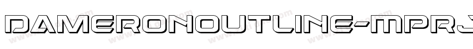 DameronOutline-MPRJ字体转换