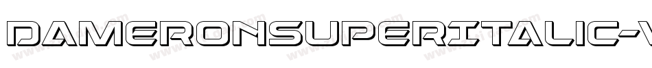 DameronSuperItalic-vzLE字体转换