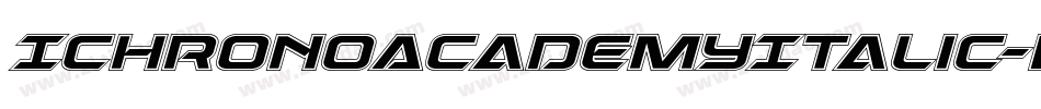 IchronoAcademyItalic-Evj4字体转换