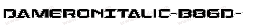 DameronItalic-B8gd字体转换