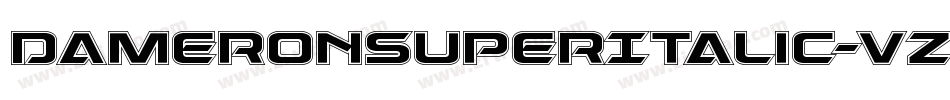 DameronSuperItalic-vzLE字体转换