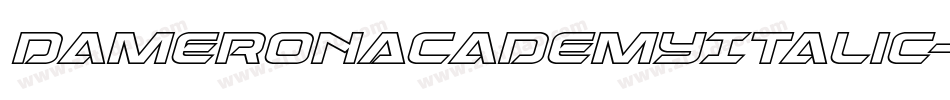 DameronAcademyItalic-Va1Z字体转换
