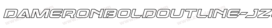 DameronBoldOutline-jz0G字体转换