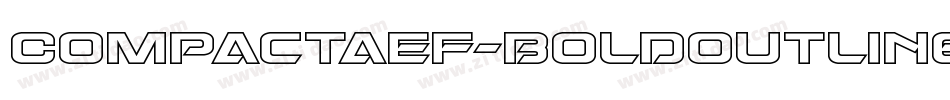 CompactaEF-BoldOutline字体转换