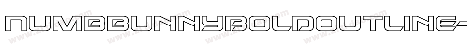 NumbbunnyBoldOutline-We8G字体转换