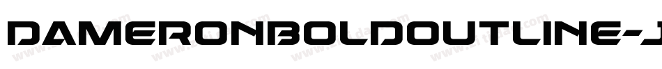 DameronBoldOutline-jz0G字体转换