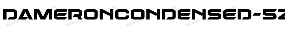 DameronCondensed-5ZY8字体转换