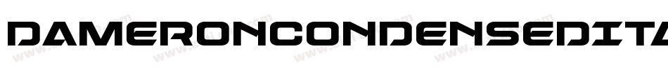 DameronCondensedItalic-63rY字体转换