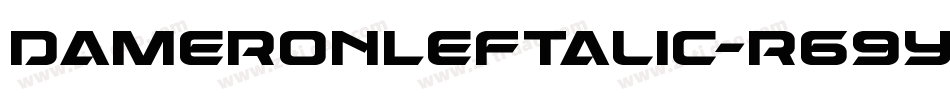 DameronLeftalic-r69y字体转换