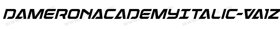 DameronAcademyItalic-Va1Z字体转换
