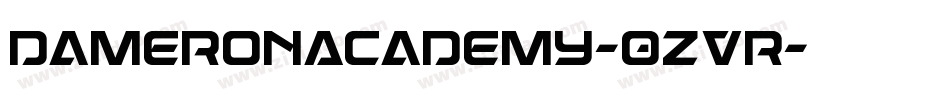 DameronAcademy-qzVr字体转换
