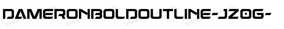DameronBoldOutline-jz0G字体转换