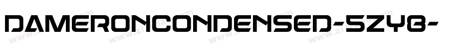 DameronCondensed-5ZY8字体转换