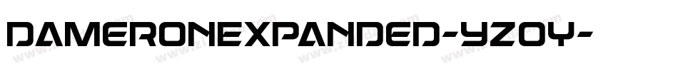 DameronExpanded-yzoY字体转换