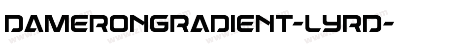 DameronGradient-lyrd字体转换