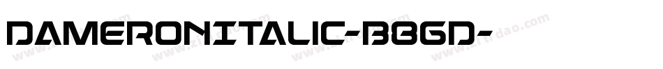 DameronItalic-B8gd字体转换
