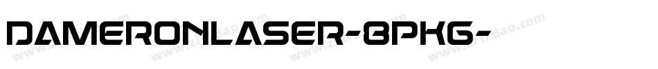 DameronLaser-8pKg字体转换