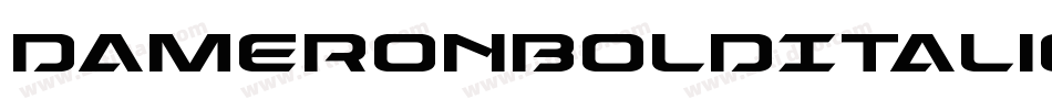 DameronBoldItalic-G2zG字体转换
