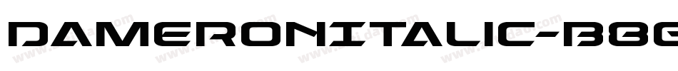 DameronItalic-B8gd字体转换