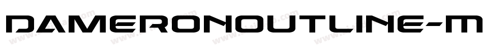 DameronOutline-MPRJ字体转换
