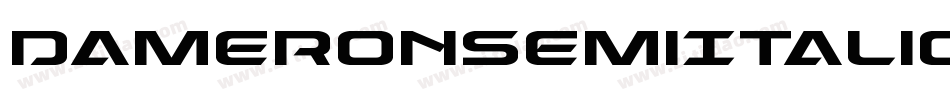 DameronSemiItalic-2aRd字体转换