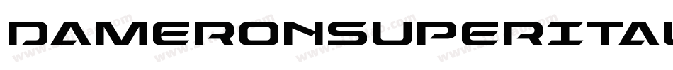 DameronSuperItalic-vzLE字体转换