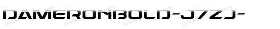DameronBold-J7zj字体转换