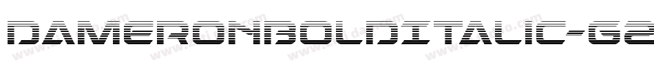 DameronBoldItalic-G2zG字体转换