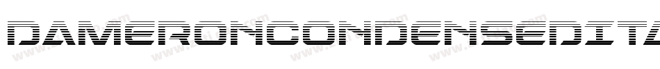 DameronCondensedItalic-63rY字体转换