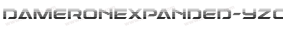 DameronExpanded-yzoY字体转换