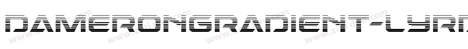 DameronGradient-lyrd字体转换
