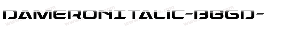 DameronItalic-B8gd字体转换