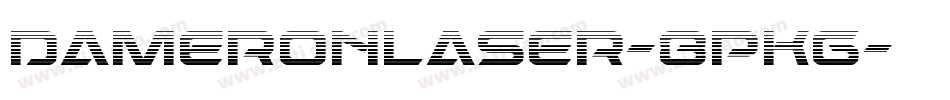 DameronLaser-8pKg字体转换