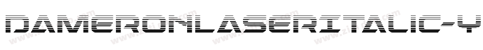 DameronLaserItalic-YZdO字体转换