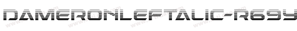 DameronLeftalic-r69y字体转换