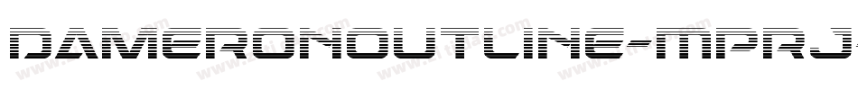 DameronOutline-MPRJ字体转换