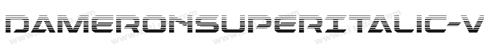 DameronSuperItalic-vzLE字体转换