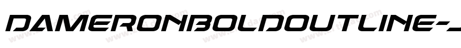 DameronBoldOutline-jz0G字体转换