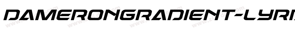 DameronGradient-lyrd字体转换