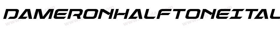 DameronHalftoneItalic-R4MA字体转换
