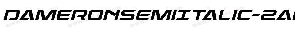 DameronSemiItalic-2aRd字体转换