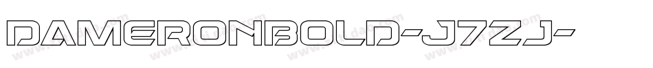 DameronBold-J7zj字体转换