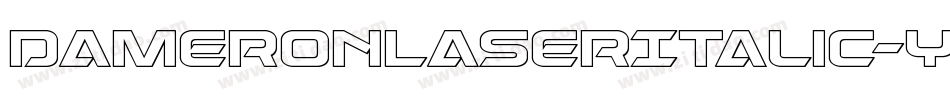 DameronLaserItalic-YZdO字体转换