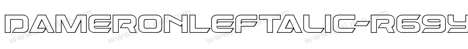 DameronLeftalic-r69y字体转换