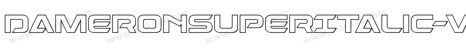 DameronSuperItalic-vzLE字体转换