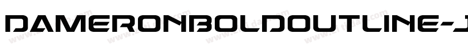 DameronBoldOutline-jz0G字体转换