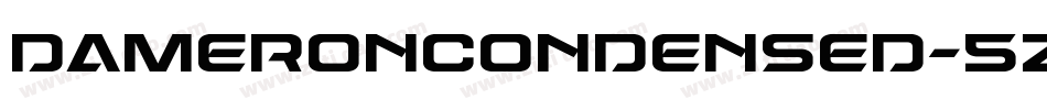 DameronCondensed-5ZY8字体转换